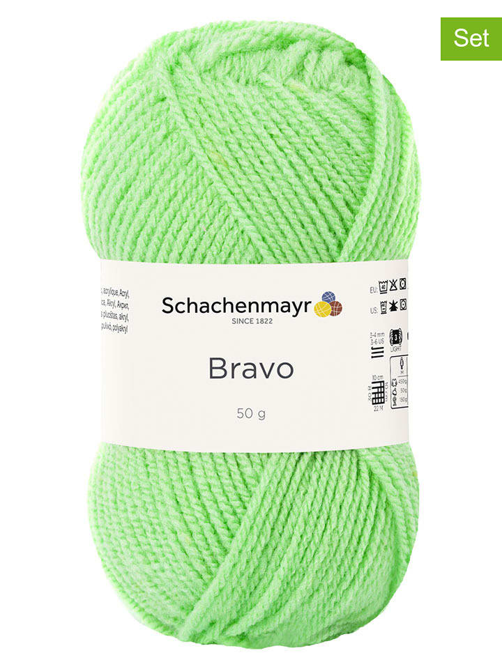 Schachenmayr since 1822 Przędza z tworzywa sztucznego (20 szt.) w kolorze jasnozielonym - 20 x 50 g rozmiar: onesize