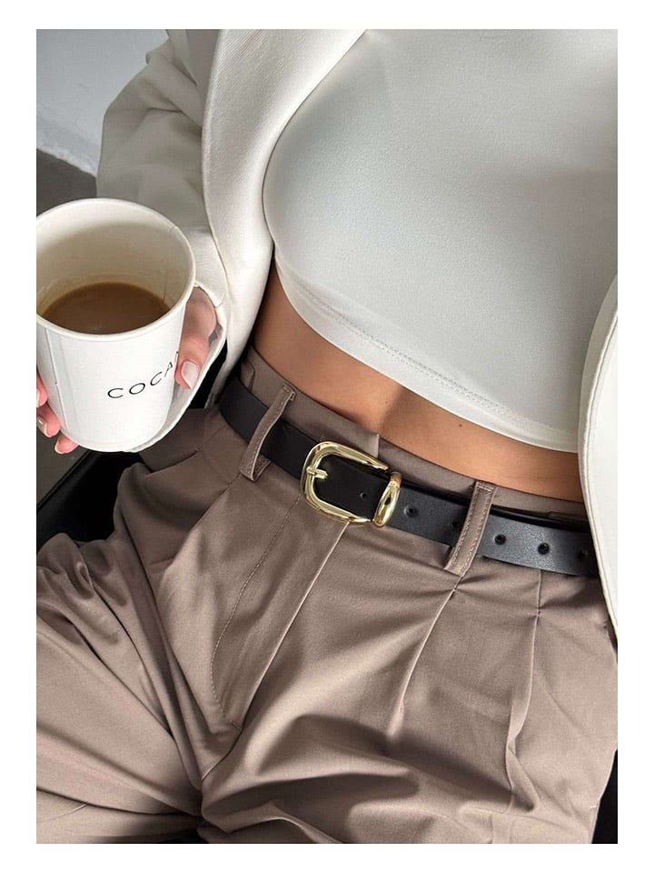 Lucky Bees Pasek w kolorze czarnym - dł. 100 cm rozmiar: onesize