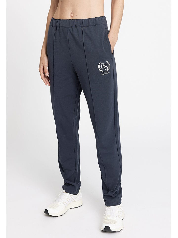 Rethinkit Spodnie dresowe "Hangout" w kolorze granatowym rozmiar: L