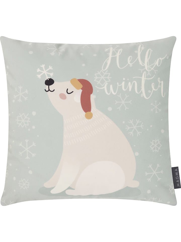 Magma Heimtex Poduszka "Eisbär" w kolorze błękitnym - 40 x 40 cm rozmiar: onesize