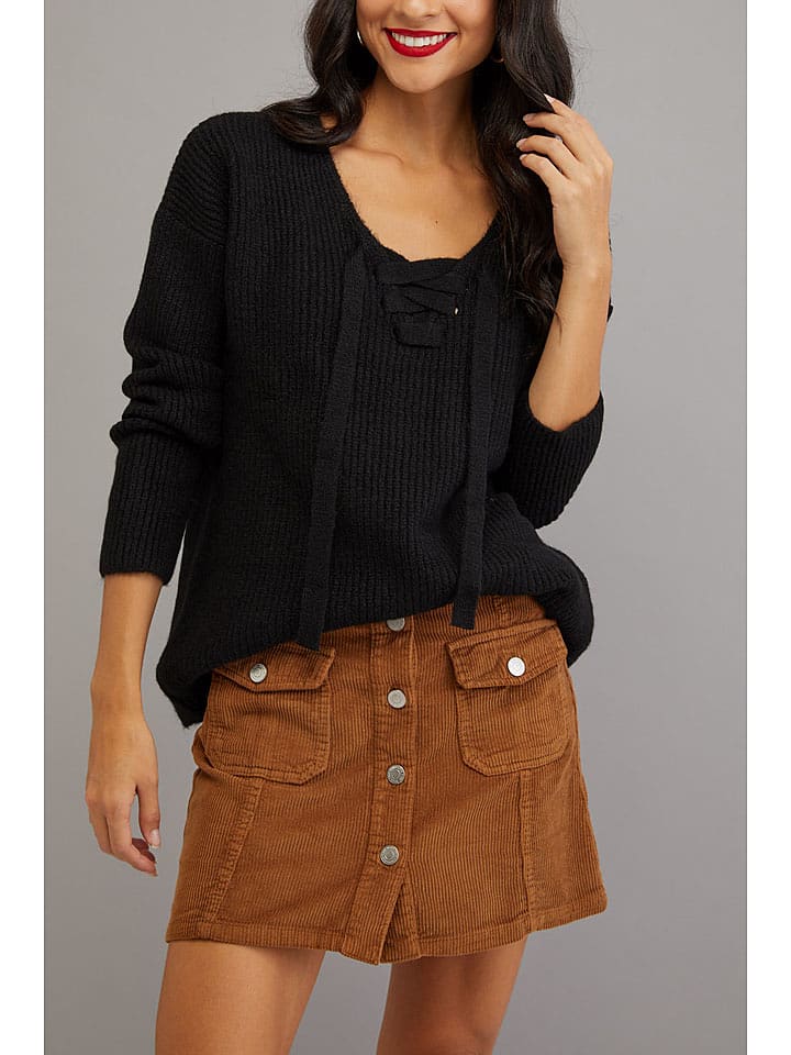 Milan Kiss Sweter w kolorze czarnym rozmiar: XL