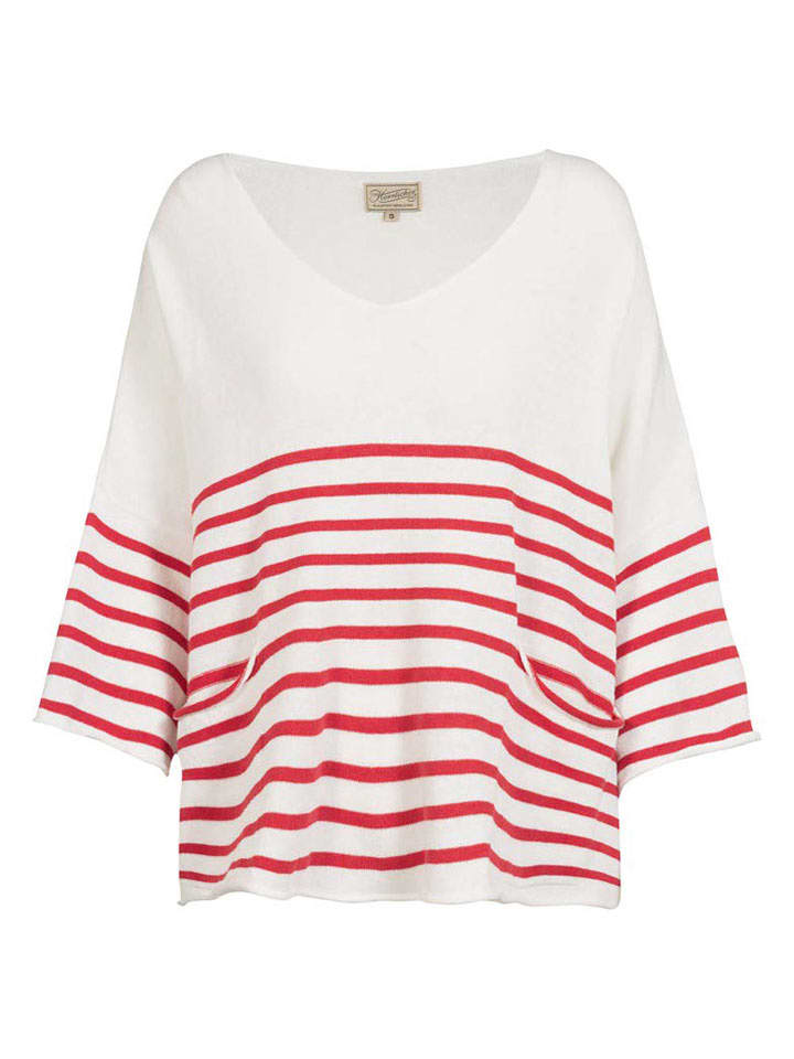 Herrlicher Sweter w kolorze kremowym rozmiar: S