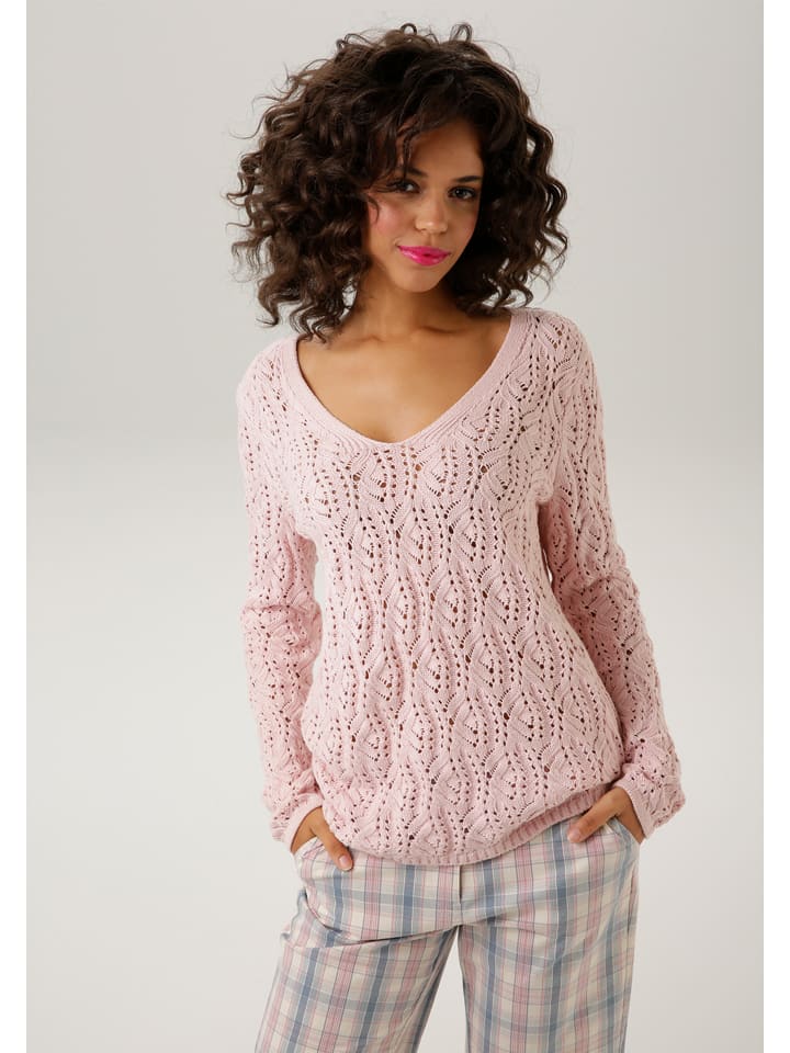 Aniston Sweter w kolorze jasnoróżowym rozmiar: 36
