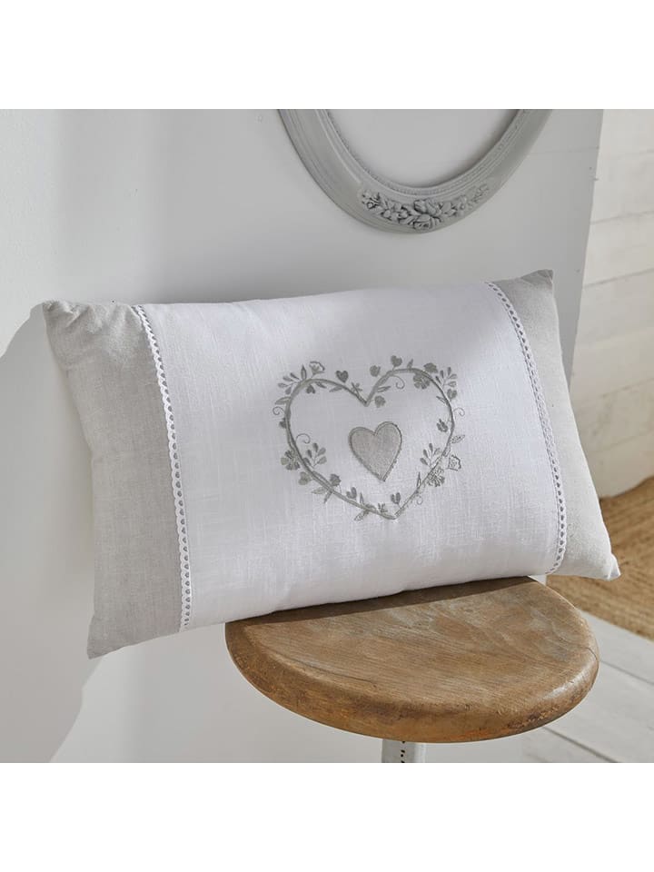 Today Poduszka "Charme" w kolorze biało-szarym - 30 x 50 cm rozmiar: onesize