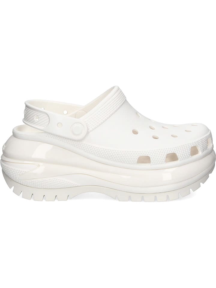 Crocs Chodaki "Classic Mega Crush" w kolorze białym rozmiar: 41/42