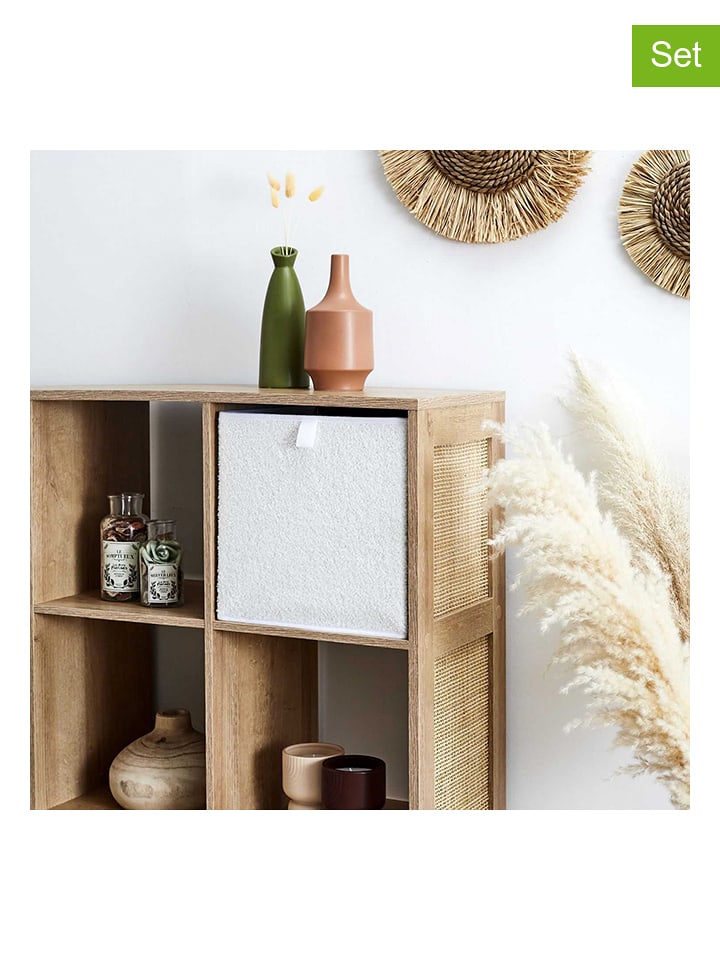 The Home Deco Kids Skrzynki (2 szt.) w kolorze beżowym - 30 x 30 x 30 cm rozmiar: onesize