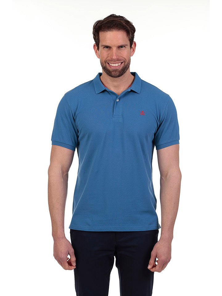 The Time of Bocha Koszulka polo w kolorze niebieskim rozmiar: XL