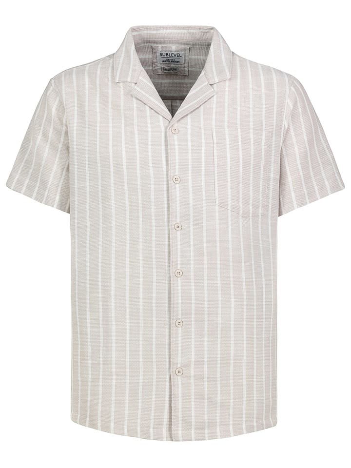 Sublevel Koszula - Regular fit - w kolorze biało-beżowym rozmiar: S
