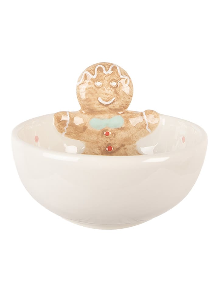 Clayre & Eef Miska w kolorze biało-beżowym na musli - Ø 13 cm rozmiar: onesize