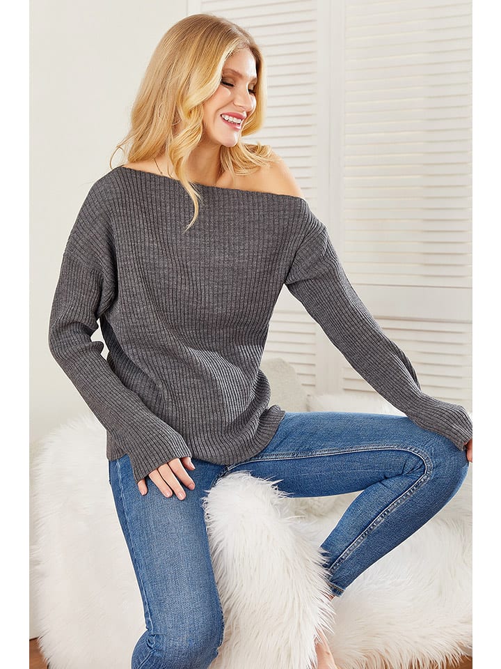 LA Angels Sweter w kolorze antracytowym rozmiar: L