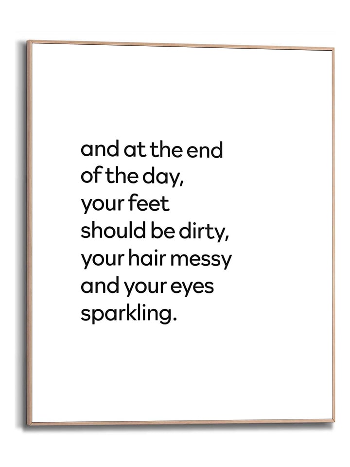 Orangewallz Druk artystyczny "Sparkling Eyes" w ramce rozmiar: 40x50 cm