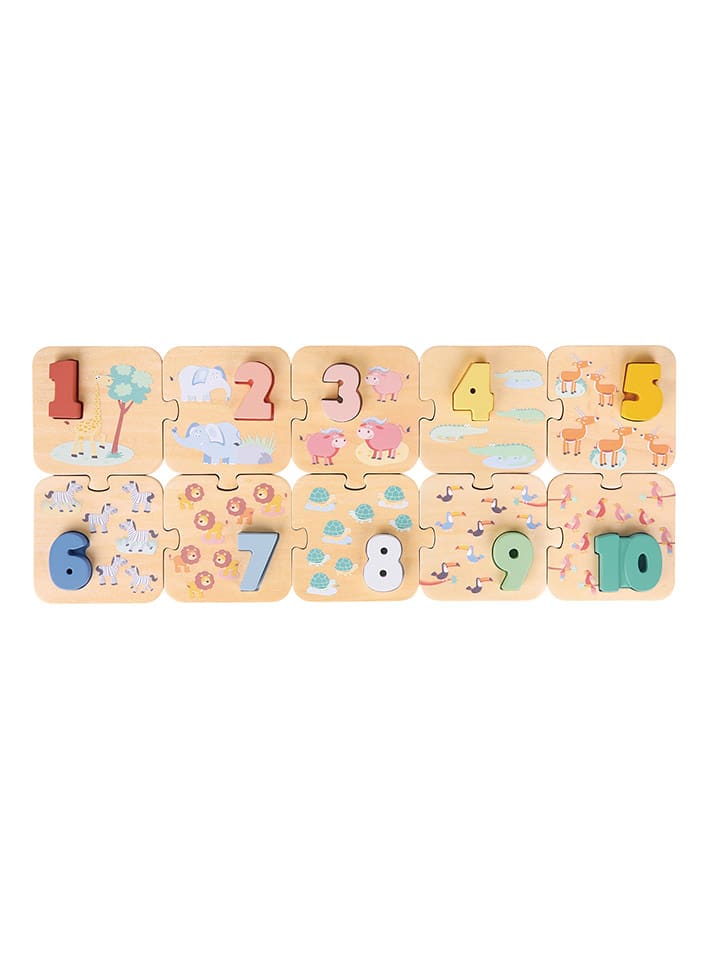 New Classic Toys 10-częściowe puzzle "Safari" - 2+ rozmiar: onesize