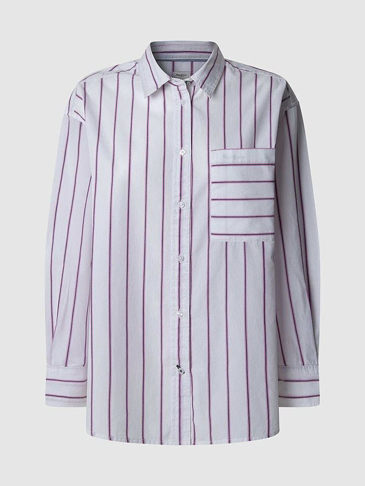 Pepe Jeans Koszula "Cherry" w kolorze biało-jasnoróżowo-czarnym rozmiar: XL