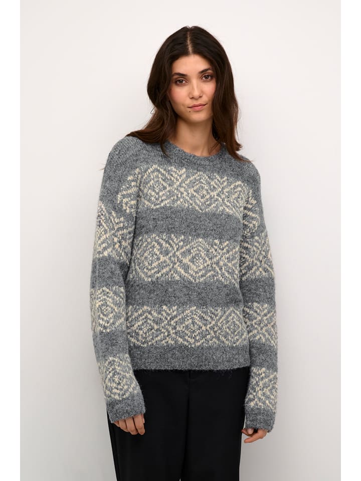 Kaffe Sweter "Lona" w kolorze szarym rozmiar: M