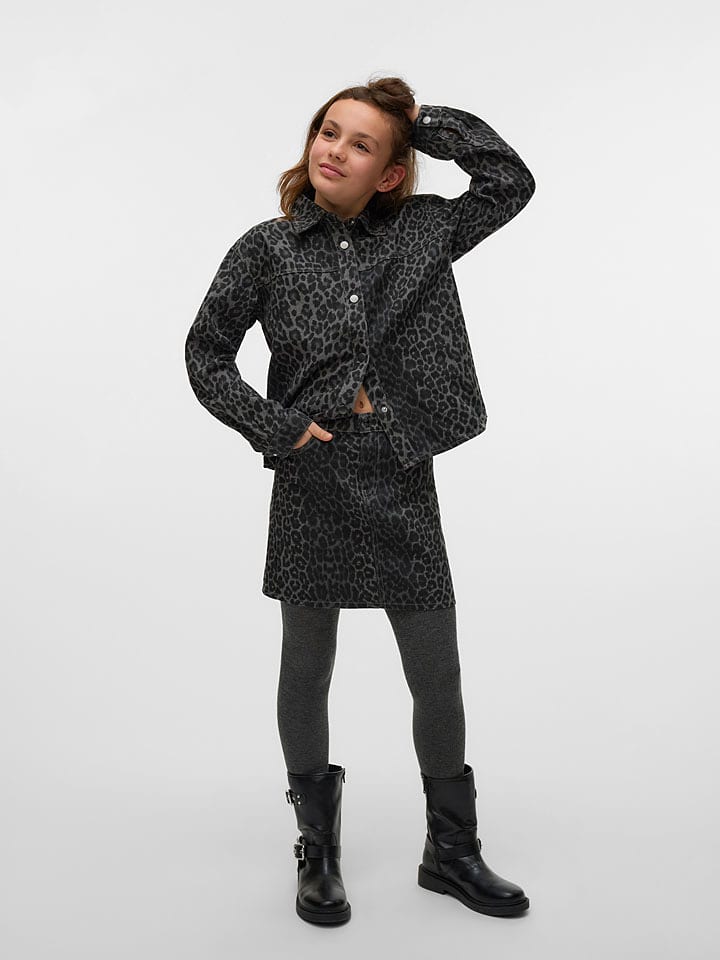 Vero Moda Girl Spódnica "Lenora" w kolorze szarym rozmiar: 152