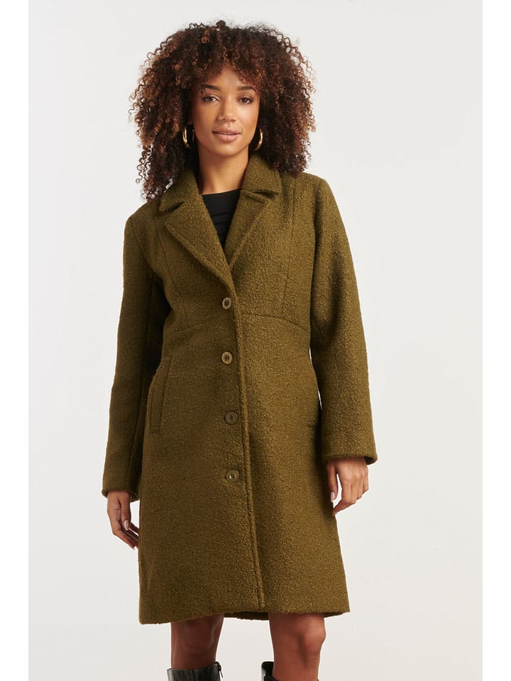 Smashed Lemon Płaszcz przejściowy w kolorze khaki rozmiar: 3XL