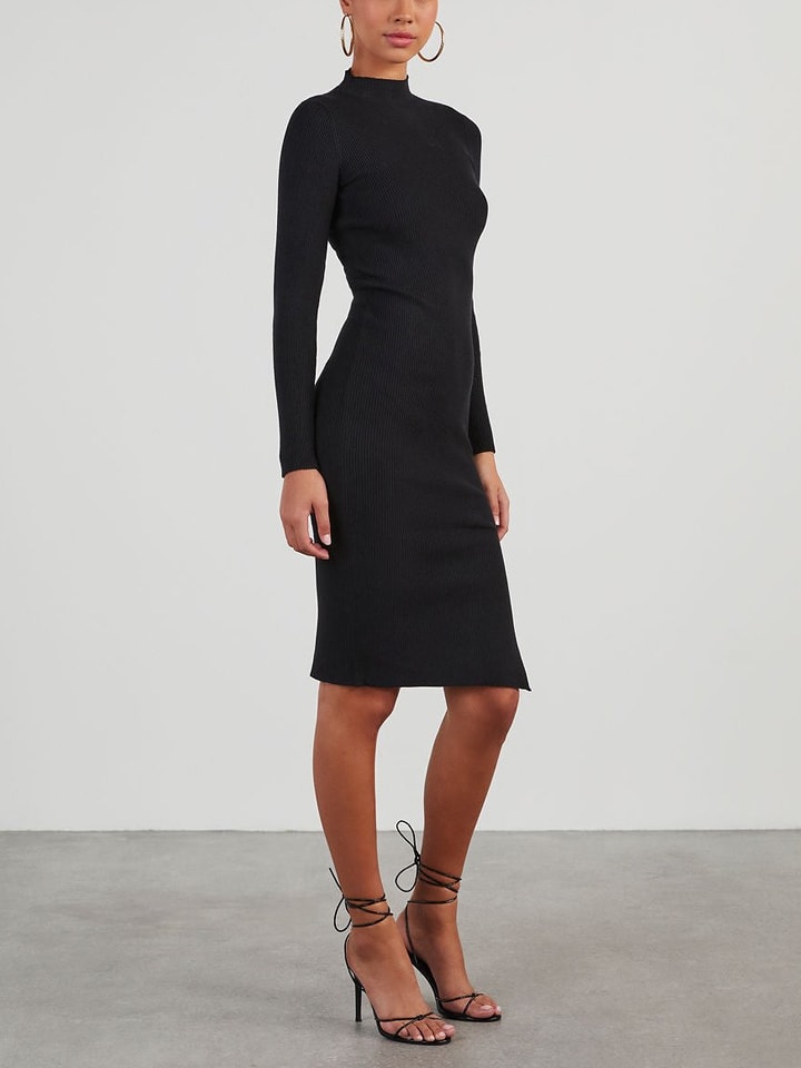 LA Angels Sukienka dzianinowa w kolorze czarnym rozmiar: M