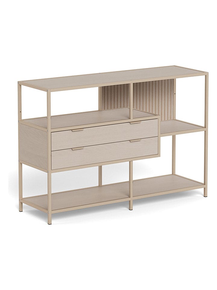 Actona Regał "Seaford" w kolorze jasnoszarym na książki - 114 x 78 x 35 cm rozmiar: onesize