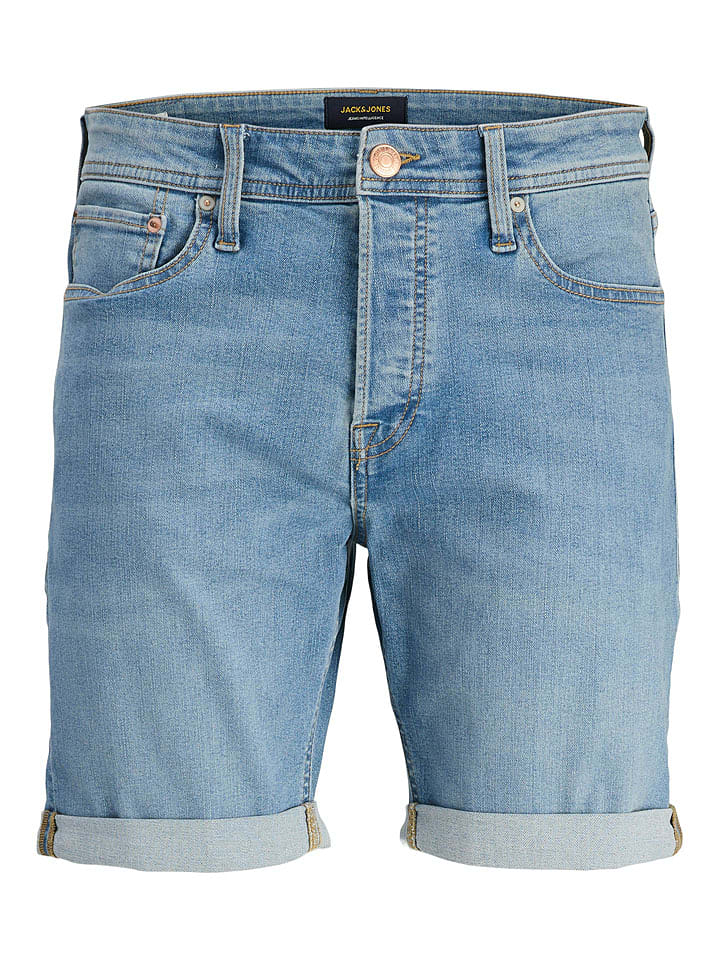 Jack & Jones Szorty dżinsowe "Rick" w kolorze błękitnym rozmiar: M