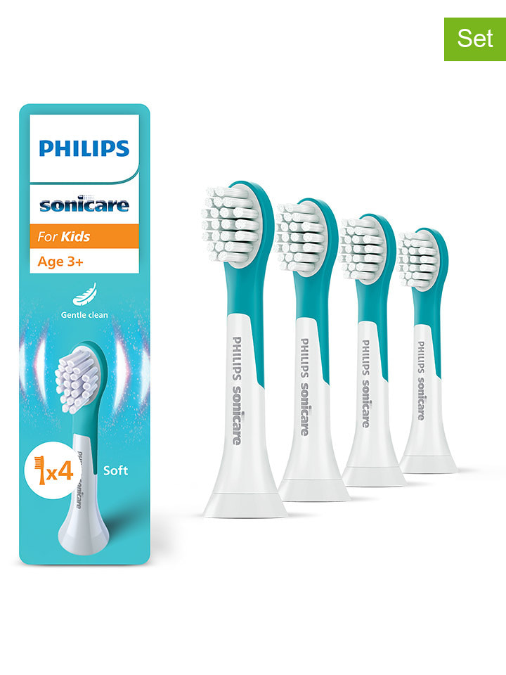 PHILIPS sonicare Wymienne końcówki (4 szt.) "Kids" w kolorze białym rozmiar: onesize