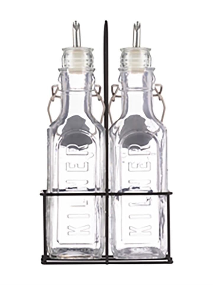 Kilner 3-częściowy zestaw w kolorze czarnym do octu i oleju - 300 ml rozmiar: onesize