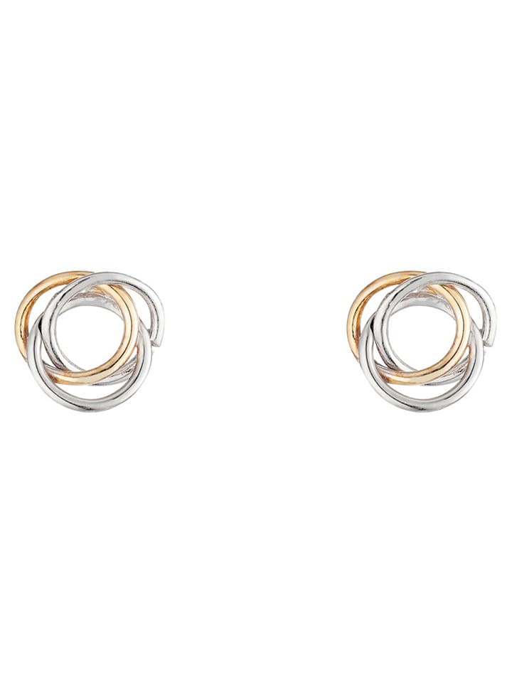 OR ÉCLAT Złote kolczyki-wkrętki "Croisade" rozmiar: onesize