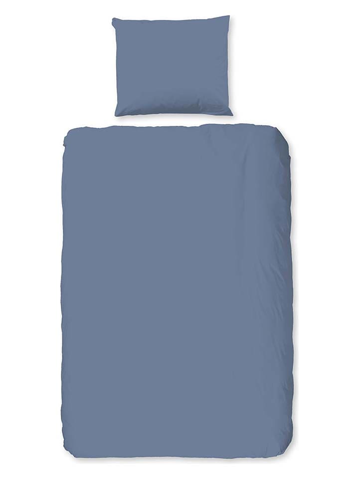Good Morning Komplet pościeli flanelowej w kolorze niebieskim rozmiar: 200x200/220 cm