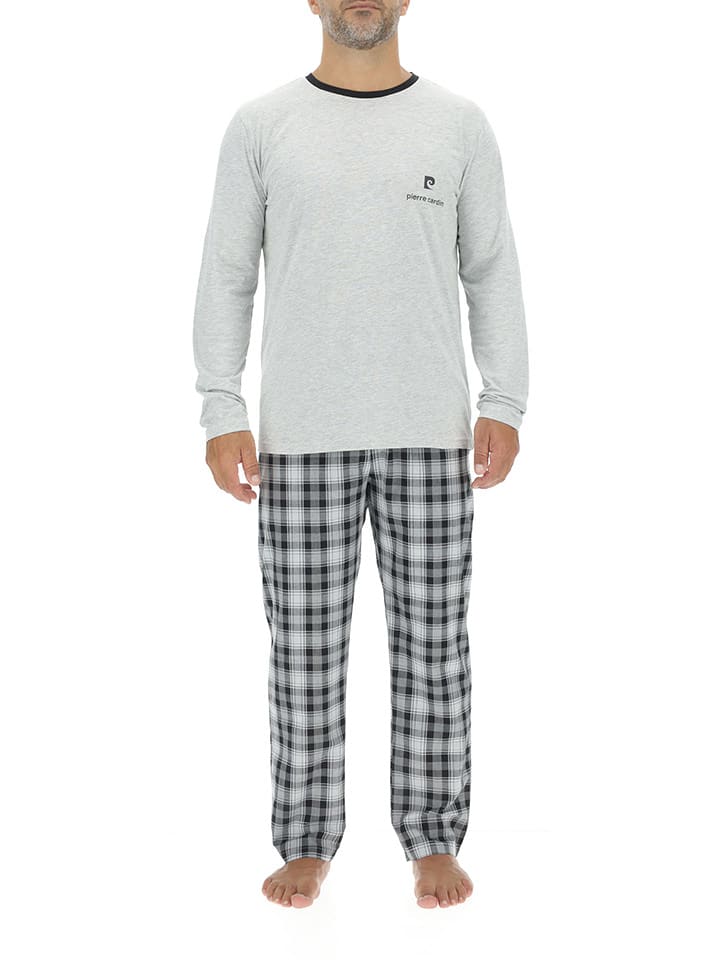 Pierre Cardin Piżama w kolorze szaro-czarnym rozmiar: S