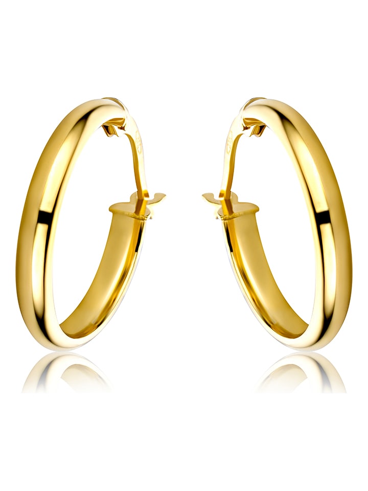 Revoni Złote kolczyki-kreole rozmiar: onesize