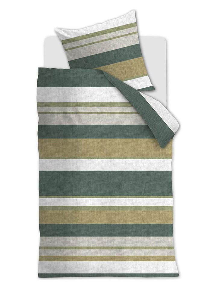 Ambiante Komplet pościeli "Dani" w kolorze zielonym rozmiar: 155x220 cm
