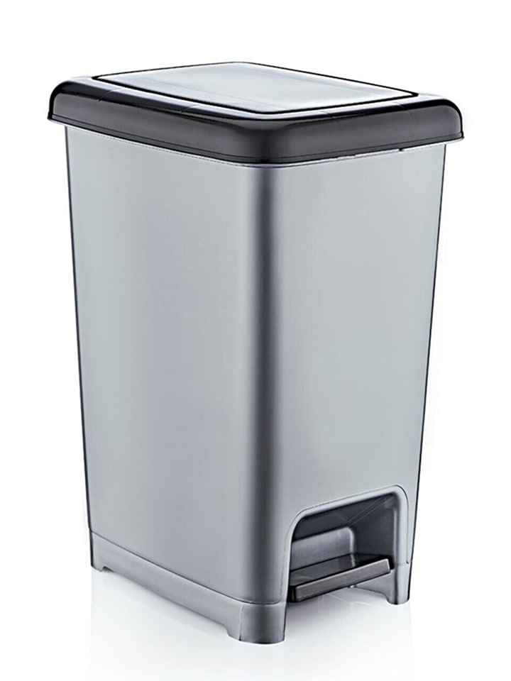 Violeta Home Kosz w kolorze szarym na śmieci - 22,5 x 39,9 x 31 cm rozmiar: onesize