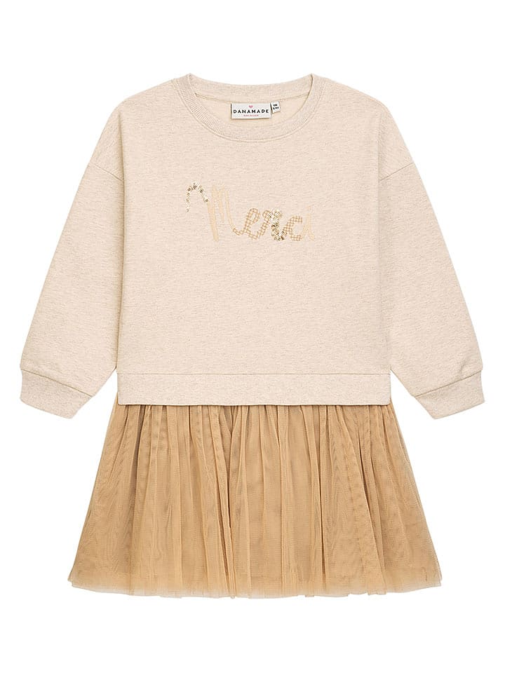 Danamade Sukienka "Cosima" w kolorze złoto-beżowym rozmiar: 164