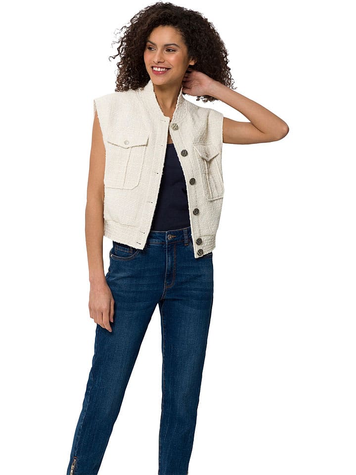 Heine Kamizelka w kolorze kremowym rozmiar: 46