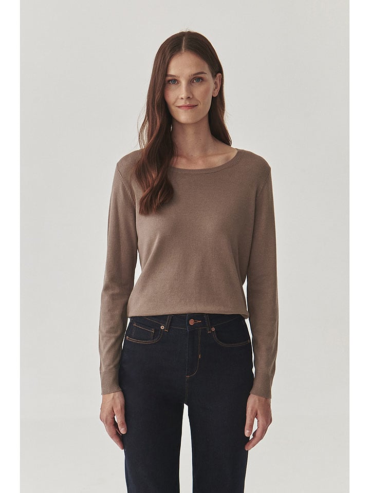 TATUUM Sweter w kolorze brązowym rozmiar: XS