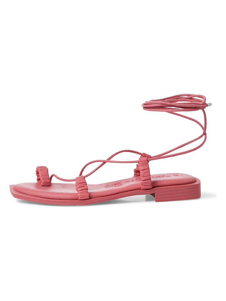 Tamaris Skórzane japonki w kolorze różowym rozmiar: 36