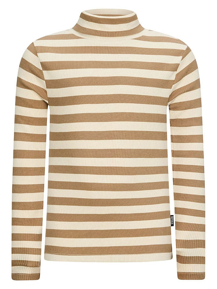 Retour Koszulka "Evita" w kolorze beżowo-jasnobrązowym rozmiar: 170/176