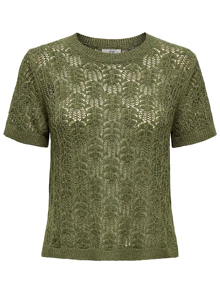 JDY Koszulka dzianinowa w kolorze khaki rozmiar: XL