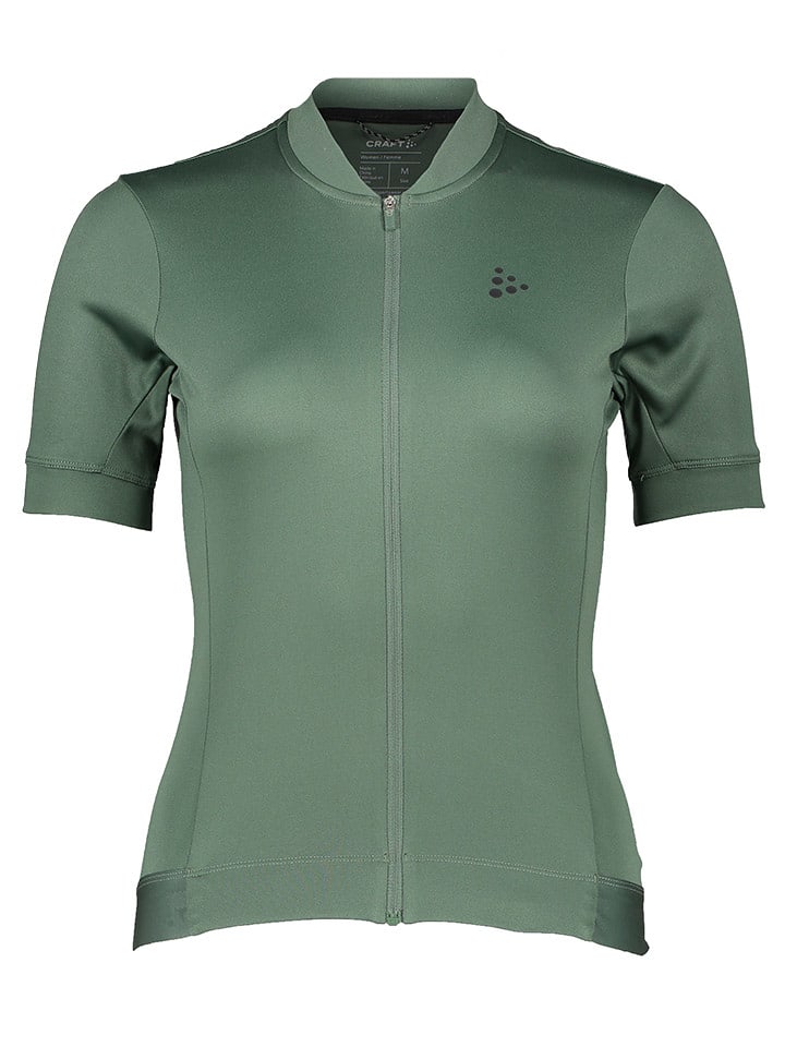 Craft Koszulka kolarska "Core Essence" w kolorze zielonym rozmiar: M