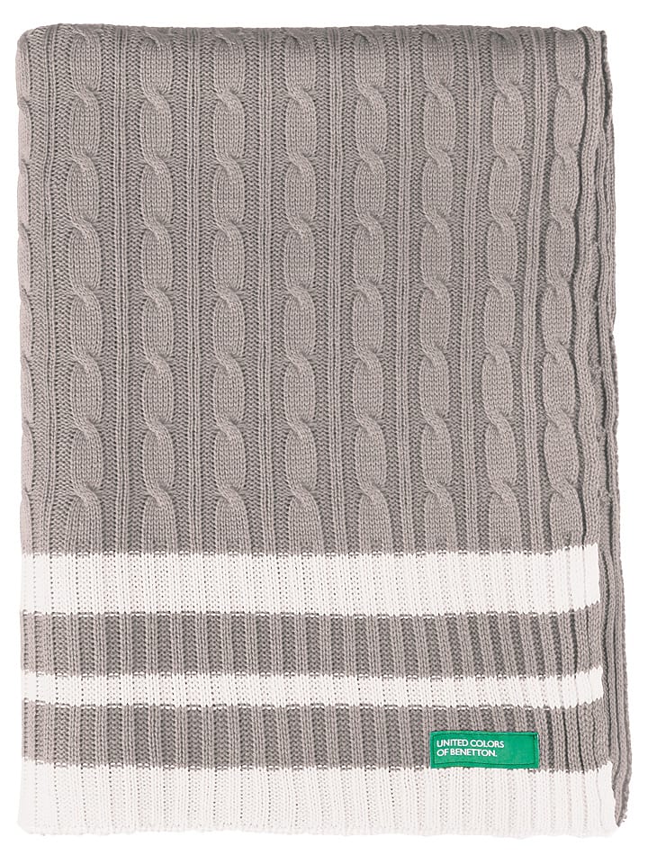 Benetton Pled w kolorze beżowym rozmiar: 140x190 cm