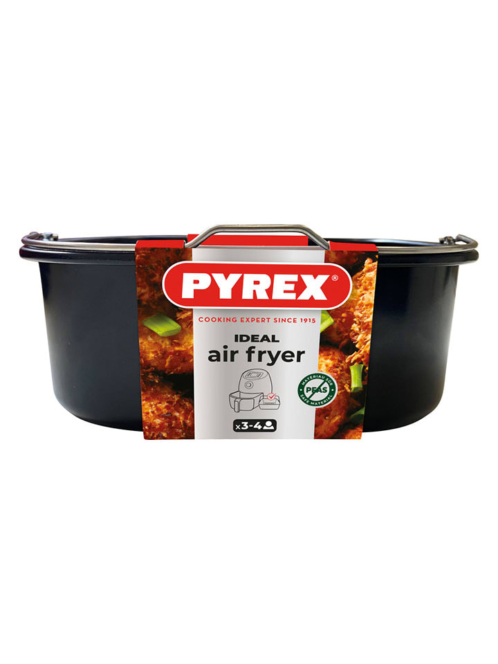 Pyrex Miska w kolorze czarnym do frytkownicy beztłuszczowej - Ø 22 cm rozmiar: onesize