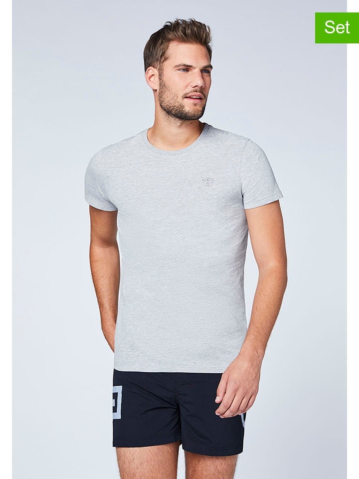 Chiemsee Koszulki (2 szt.) w kolorze szarym rozmiar: M