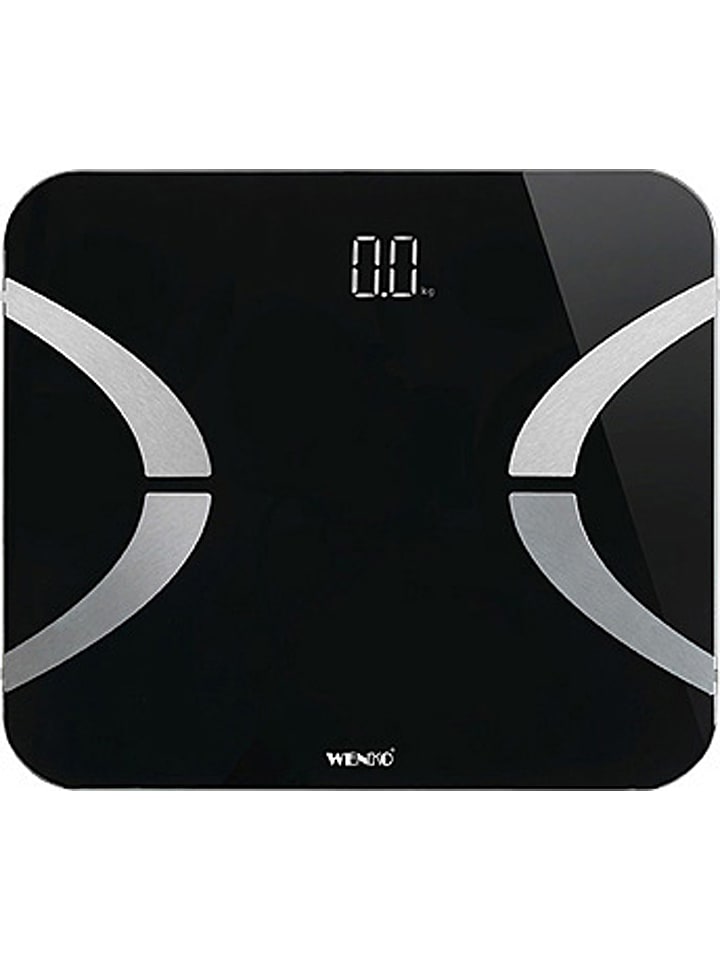 Wenko Waga łazienkowa w kolorze czarnym - 30 x 2,1 x 26 cm rozmiar: onesize