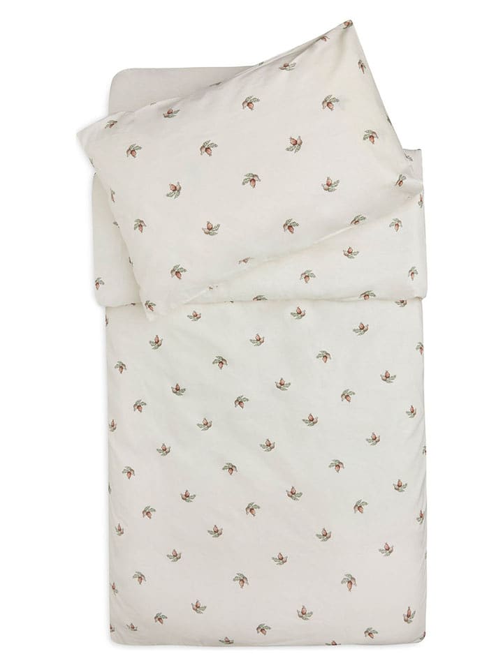 Jollein Komplet pościeli "Rosehip" w kolorze kremowym - 140 x 100 cm rozmiar: onesize