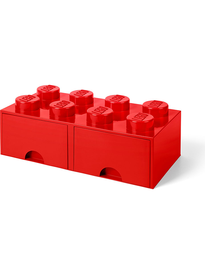 LEGO Pojemnik "Brick 8" w kolorze czerwonym z szufladami - 50 x 18 x 25 cm rozmiar: onesize