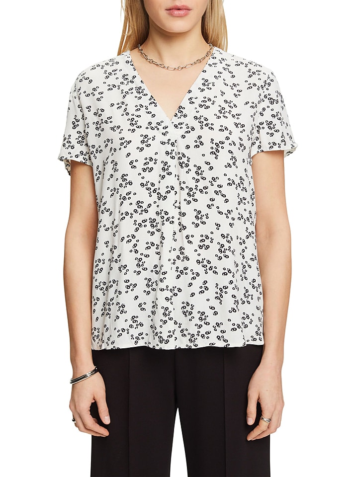 ESPRIT Bluzka w kolorze kremowym rozmiar: M