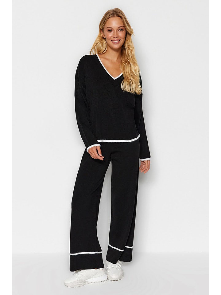 trendyol 2-częściowy zestaw w kolorze czarnym rozmiar: L