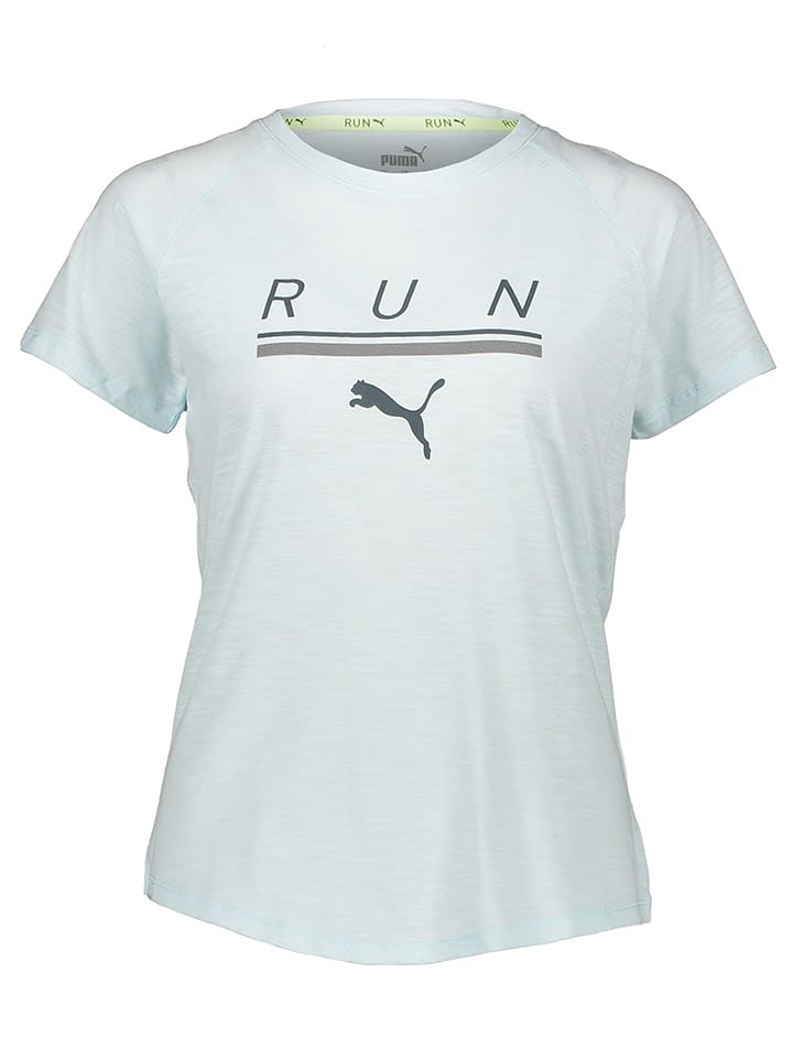 Puma Koszulka funkcyjna "Run" w kolorze błękitnym rozmiar: S