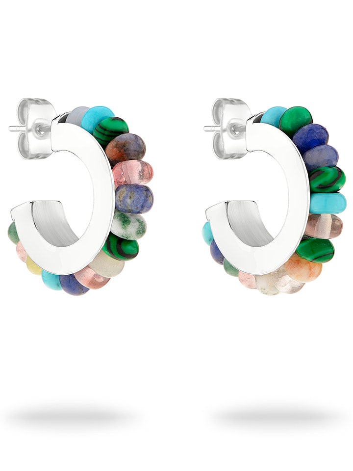 Tamaris Kolczyki-półkreole z kamieniami ozdobnymi rozmiar: onesize