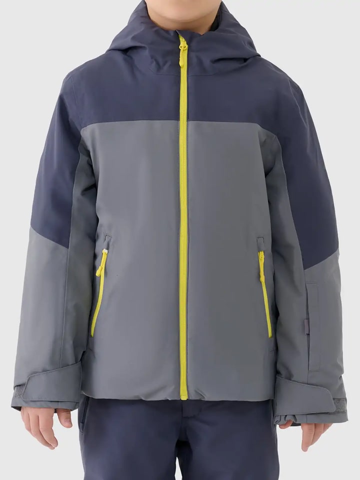 4F Kurtka narciarska w kolorze szarym rozmiar: 122