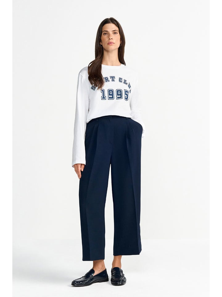 Rich & Royal Spodnie w kolorze granatowym rozmiar: 38